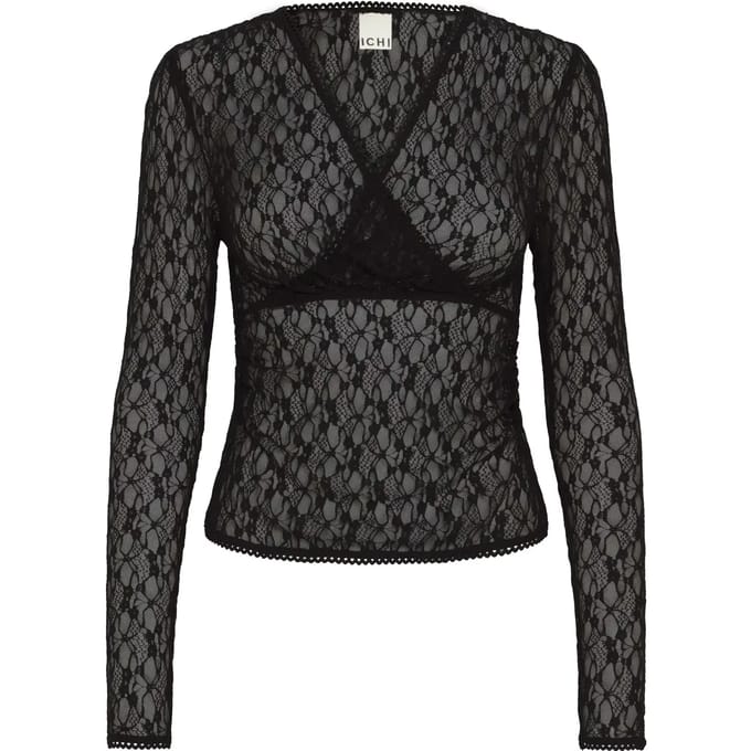 Dames-T-shirt met lange mouwen Ichi Lacey 2