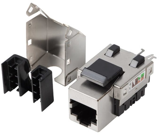 Lanberg Serie - Keystone RJ45 Module - FTP - Cat.6 - 90° Montage
