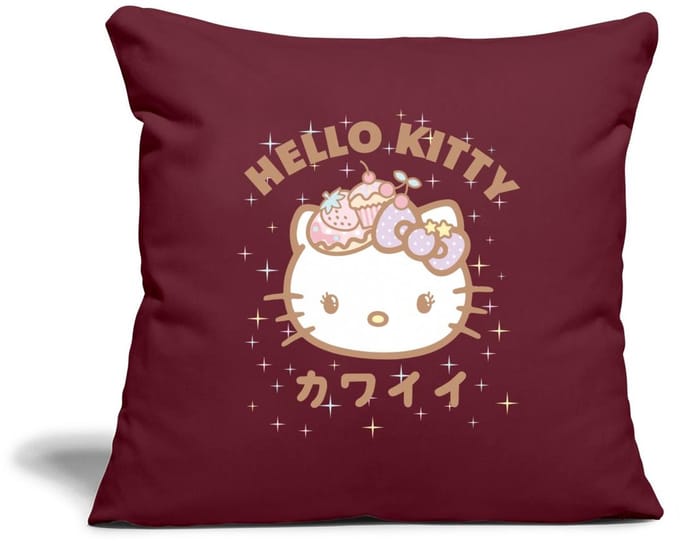 Hello Kitty Kawaii Stijlen Met Sterren Sierkussenhoes, 45 x 45 cm