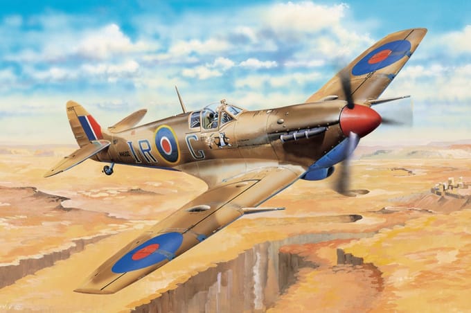 HobbyBoss Modelbouwpakket Militaire voertuigen - 83206 Spitfire MK.Vb/ Trop Plastic - 1:32 - Modelbouw