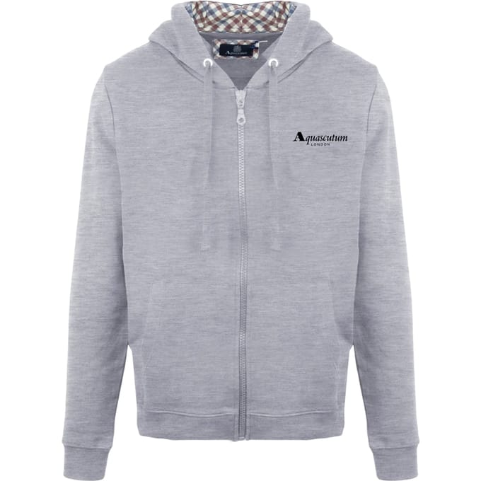 Aquascutum Heren Casual Hoodie (Grijs)
