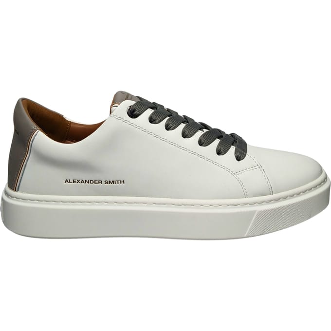 albbldm-9010-wly Alexander Smith Wit leder voor heren
