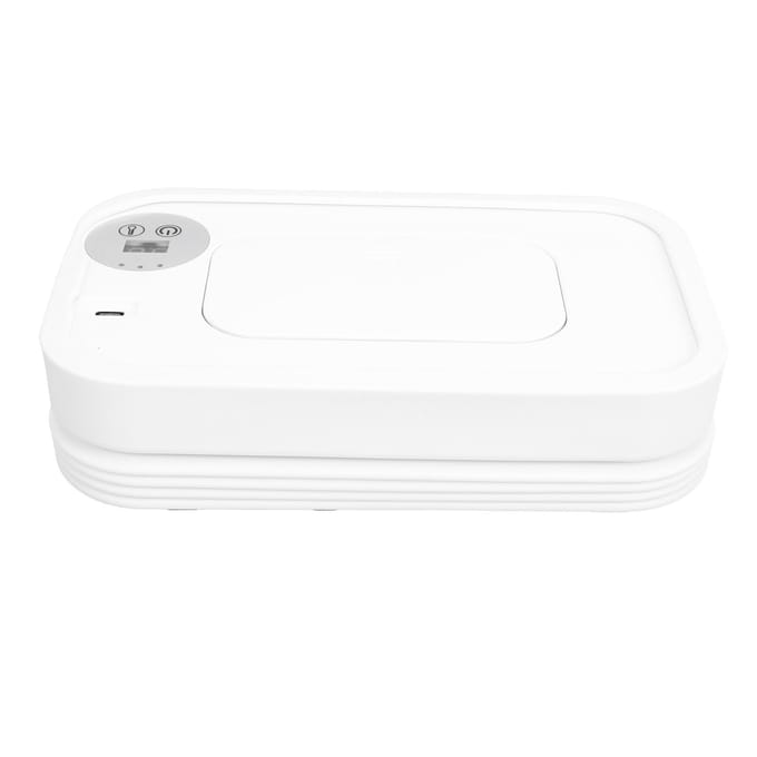 Chauffe-lingettes 3 réglages de température Affichage numérique Pliable Portable USB Chauffe-lingettes et Distributeur white