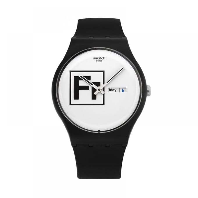 SWatch Suob722 Fritz Heren S Urethaan Horloge SUOB722 white