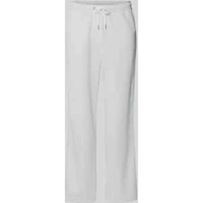 Wide leg-sweatpants met elastische tailleband