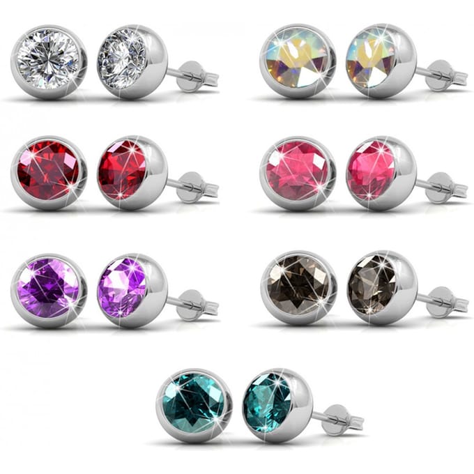 Oorbellen Box 7 Days Moon - Oostenrijks kristal