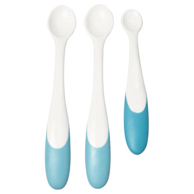 Difrax voedingslepel - Blauw/Wit - 3 Stuks