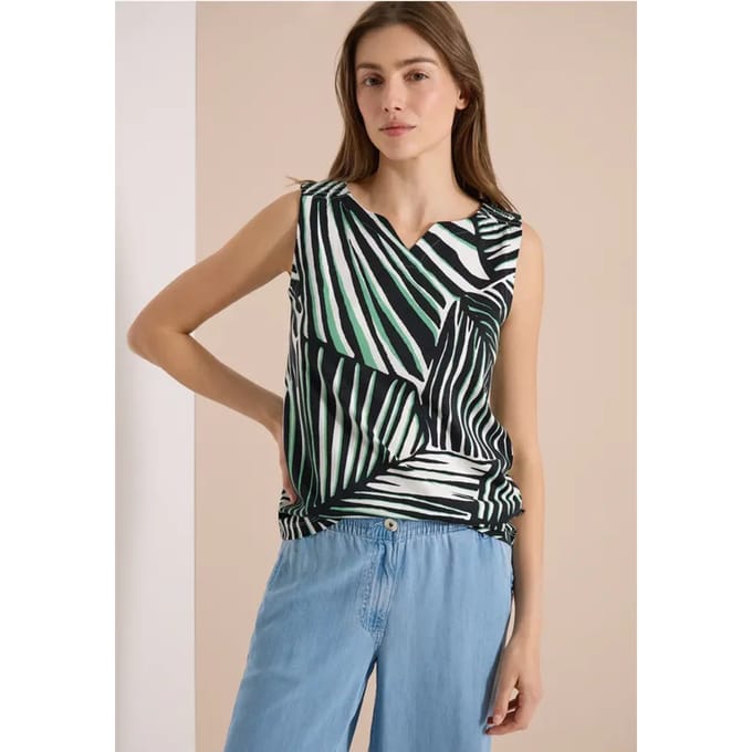 Jersey top met grafische print