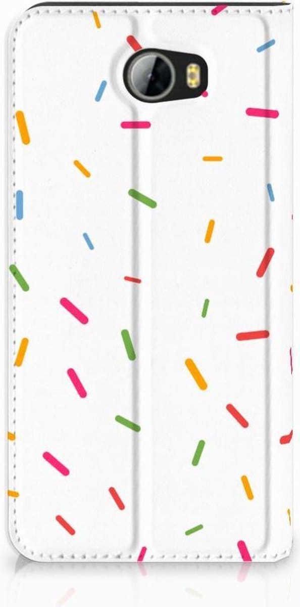 Huawei Y5 2 | Y6 Compact Flip Style Cover Donut Roze