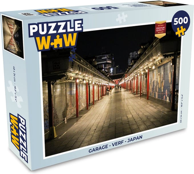 Puzzel Garage - Verf - Japan - Legpuzzel - Puzzel 500 stukjes
