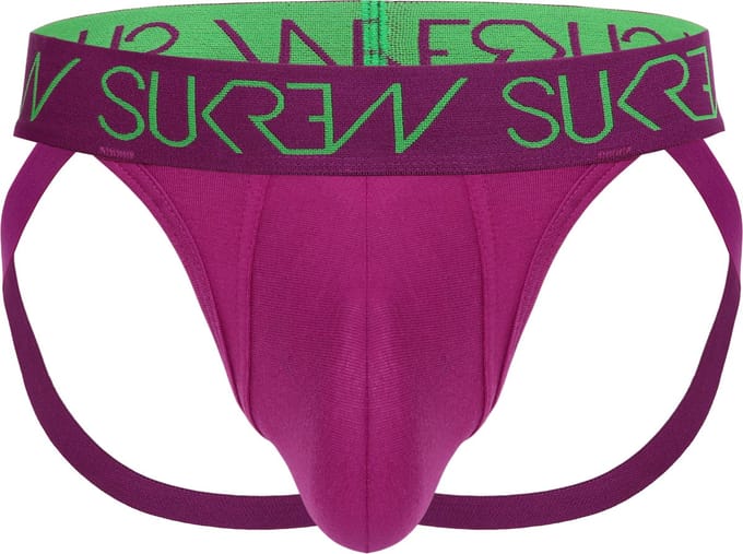 SUKREW Jockstrap Deep Purple - MAAT M - Heren Ondergoed - Jockstrap voor Man - Mannen Jock