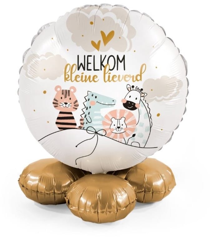 Welkom kleine lieverd - Ballonnen set met standaard - Everloon