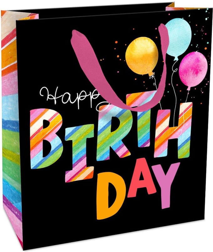 Tasje 18x21x8 cm Birthday