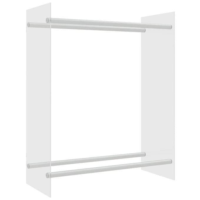 vidaXL - Haardhoutrek - 80x35x100 - cm - gehard - glas - transparant