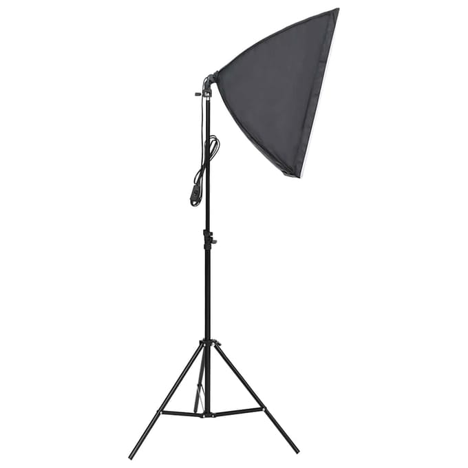 vidaXL - Fotostudioset - met - verlichtingsset - en - achtergrond