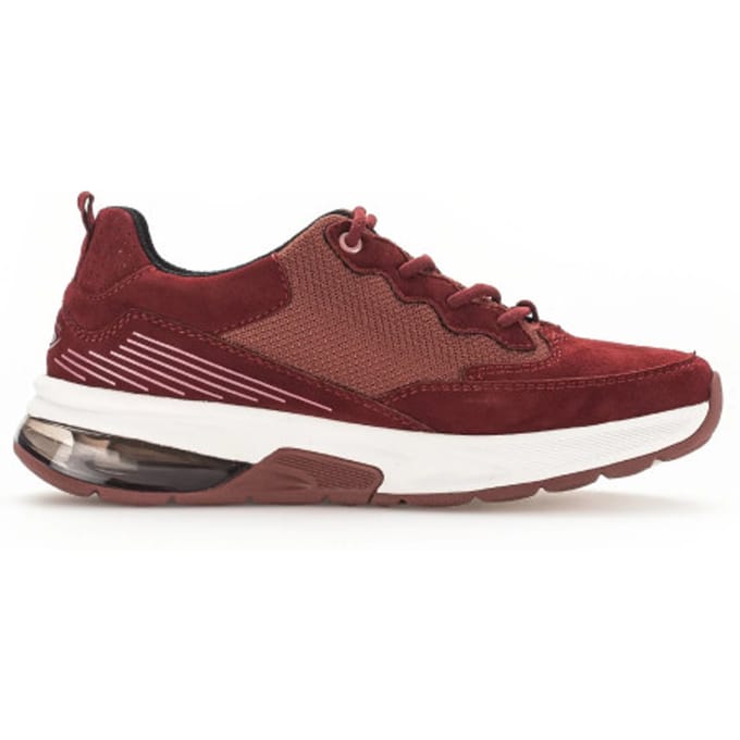 Gabor rollingsoft sensitive 36.844.48 - dames rollende wandelsneaker - Rood - maat 38 (EU) 5 (UK)