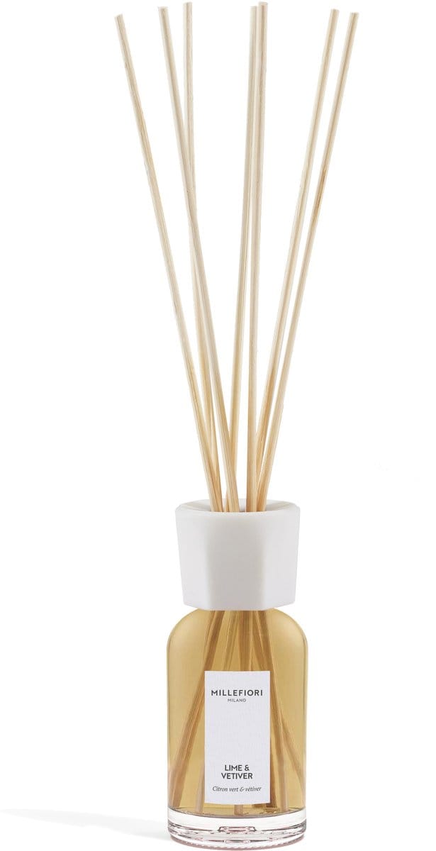 Millefiori Milano - Geurstokjes 100 ml - Lime & Vetiver - 2 tot 3 maanden