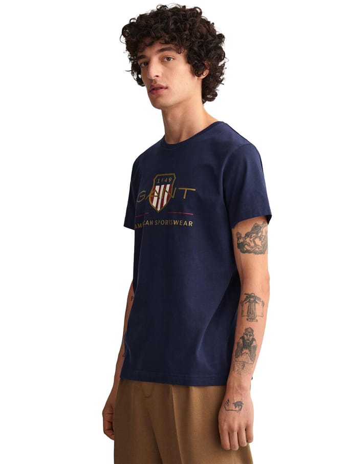 Gant heren Crew Neck T-shirt Archive Shield