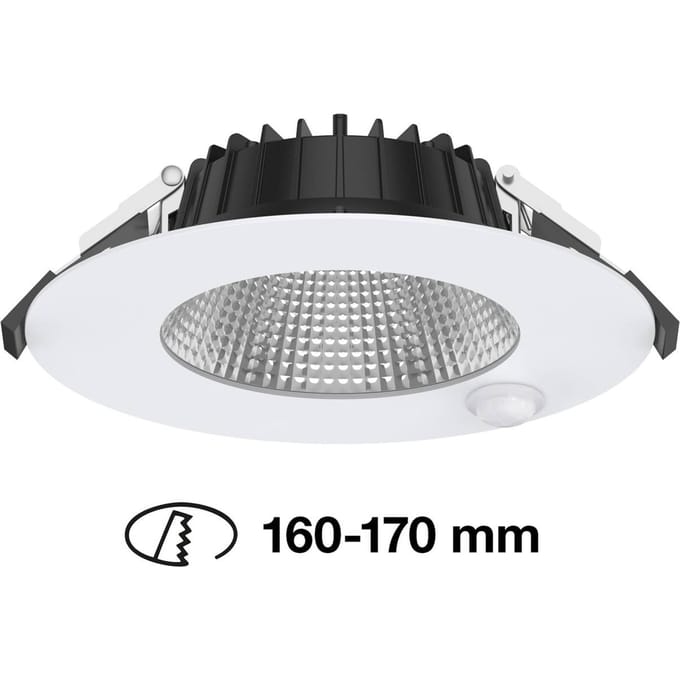 The Light Group SLC Shift LED downlight Ø 18cm wit met sensor