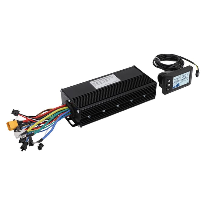 Elektrische Fiets Ombouwset 36V 48V 52V 40A Sinusgolf Borstelloze Controller en GD01 LCD-Display black