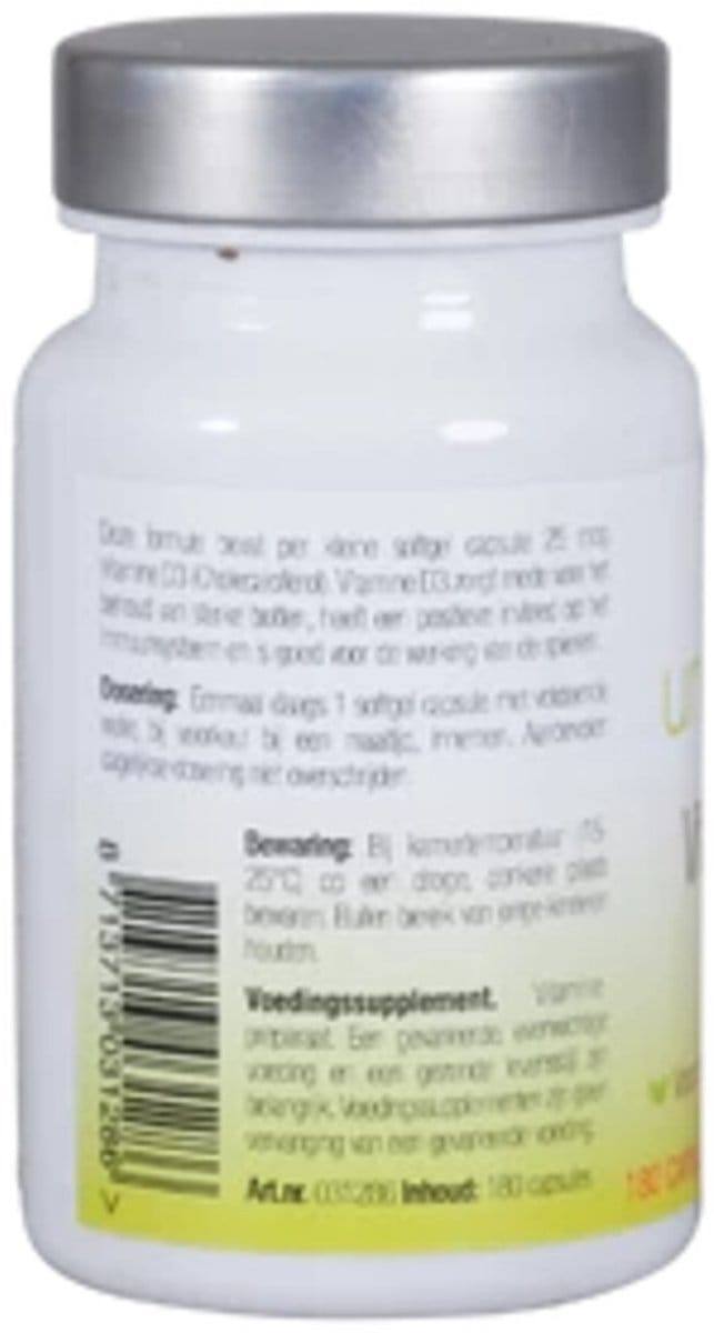 Unipharma Vitamine D3 25mcg - 180 capsules