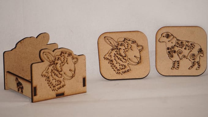 Onderzetters schaap