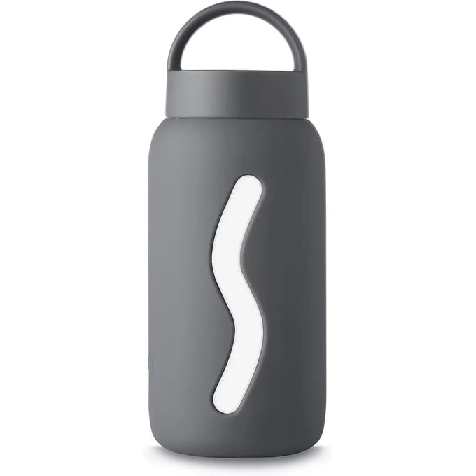 Muuki Drinkfles - Glazen Drinkfles - Smoke Grey - 500ml