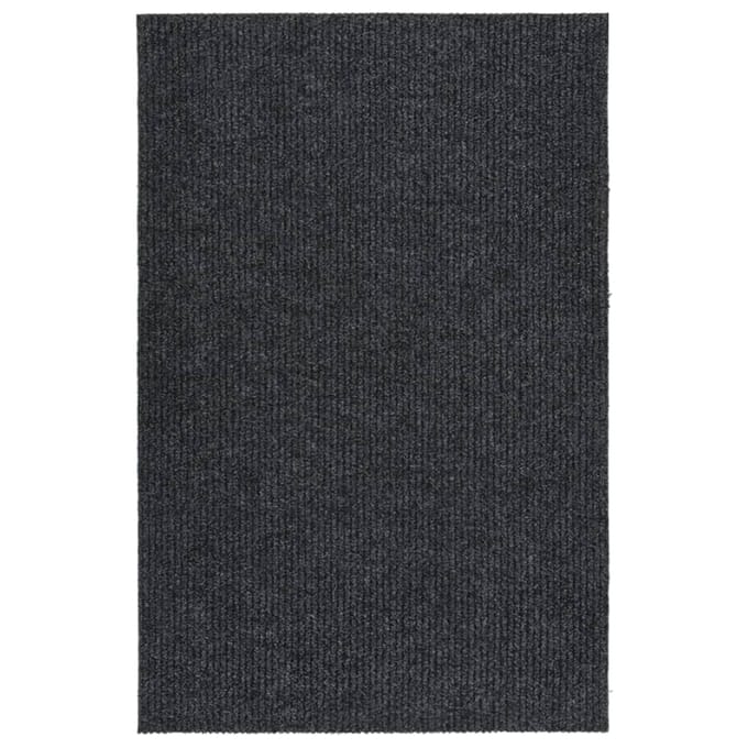 vidaXL - Droogloopmat - 100x150 - cm - antracietkleurig