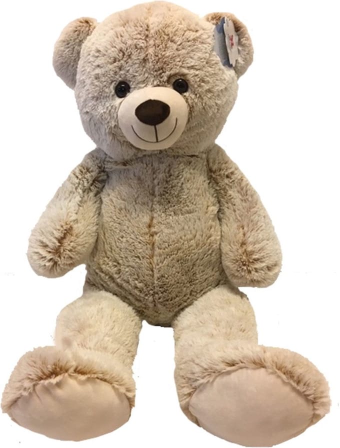 Nicotoy Beer - 100 cm  - Pluche - Beige - Alle leeftijden - Knuffel