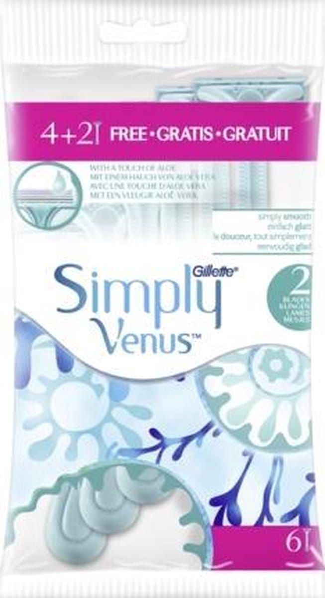 Gillette Venus Wegwerpmesjes Simply Venus 6 stuks