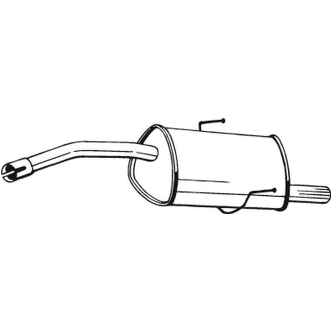 Geluiddemper achter BOSAL 100-327