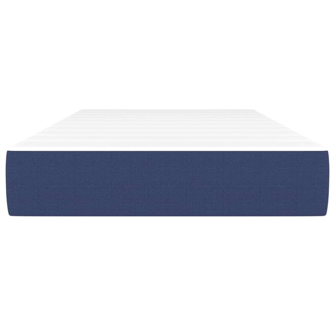 vidaXL - Pocketveringmatras - medium - 80x200x20 - cm - stof - blauw