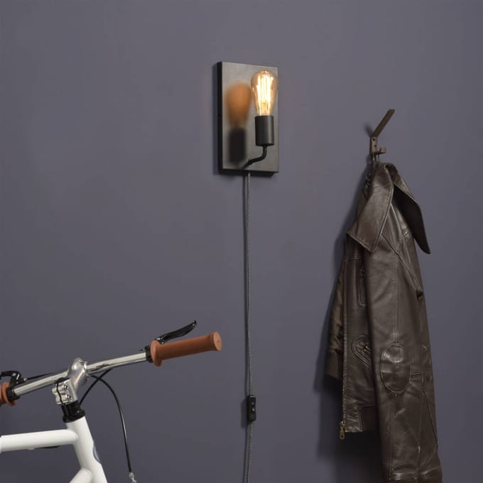 IT´S ABOUT ROMI IT'S ABOUT ROMI Madrid wandlamp naar boven gericht, zwart