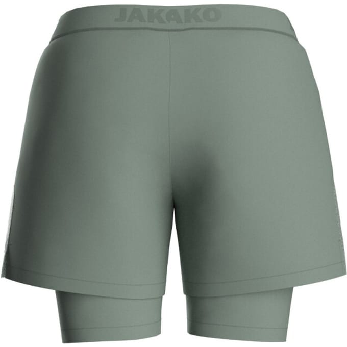 Jako Power 2-In-1 Short Dames - Mintgroen | Maat: 36