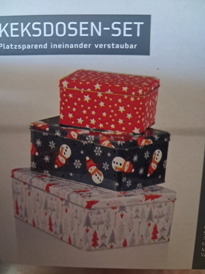 Ernesto Koektrommel set 3-delig - Kerst - Winter - 3 verschillende
