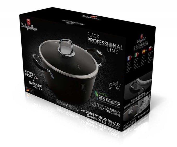 Berlinger Haus - 6122 - Braadpan - 20cm - zwart - professioneel
