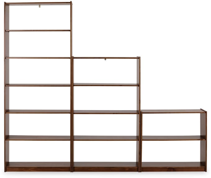Plankenset MELLY, 3-delig, van massief hout – kastanjekleurig