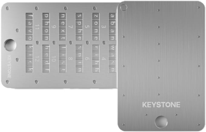 Keystone Tablet Plus - Seed Phrase Back-up