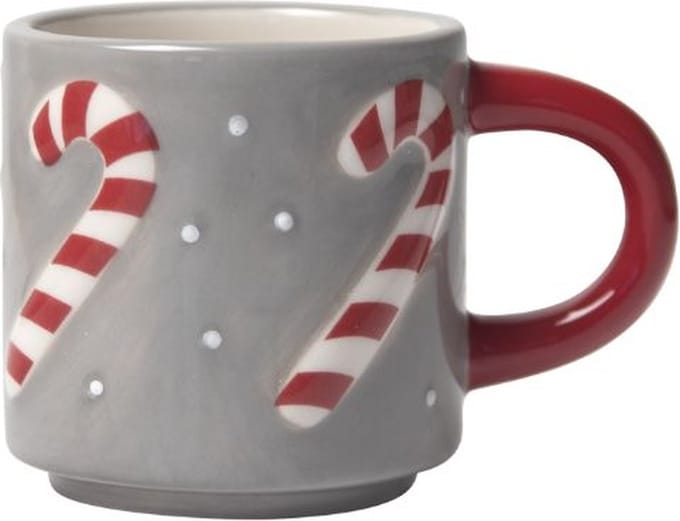 Candy Cane keramieken kerstmokje - Pluto Design