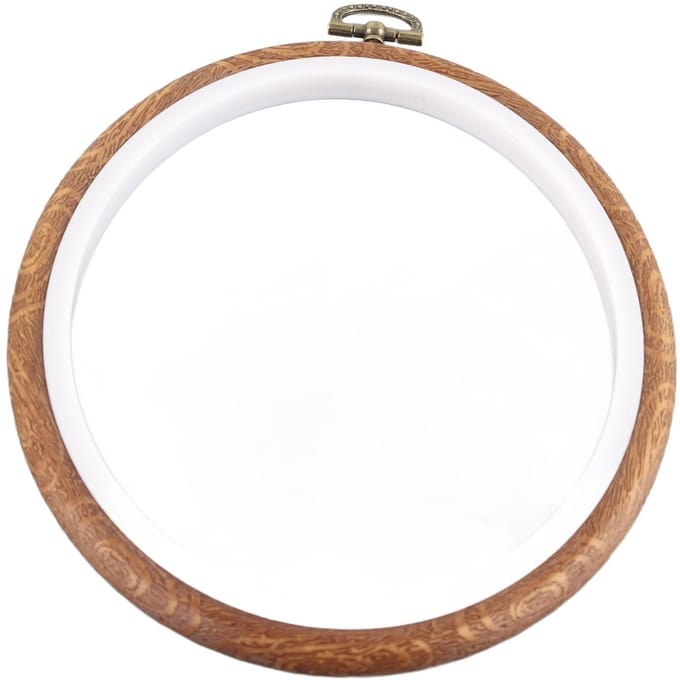 Borduurring Hout Cirkel Kruissteek Ringen voor DIY Borduren Naaien white