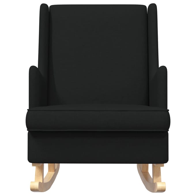 vidaXL - Schommelstoel - Zwart - 62 - x - 80 - x - 85 - cm - Stof