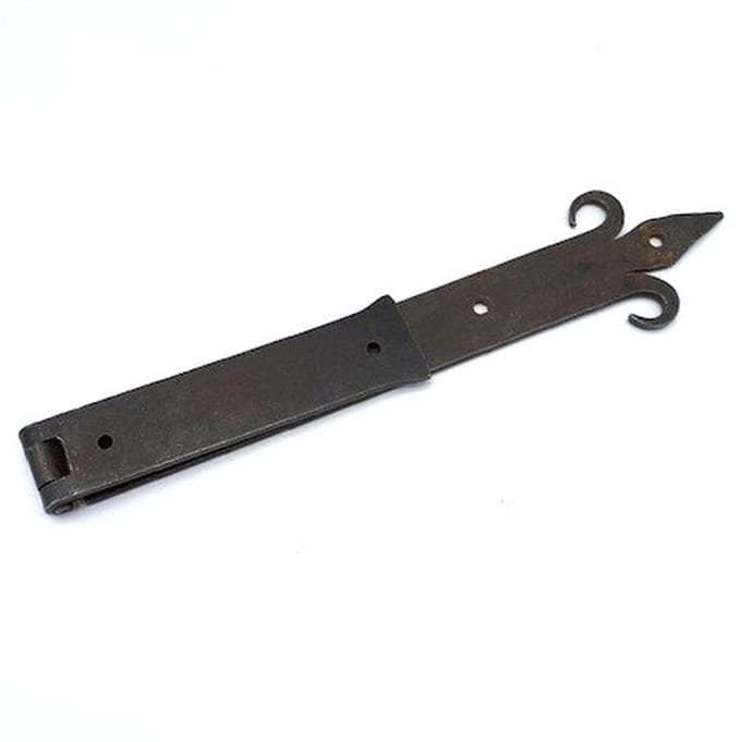 Scharnier Antiek IJzer geroest Franse lelie 270mm