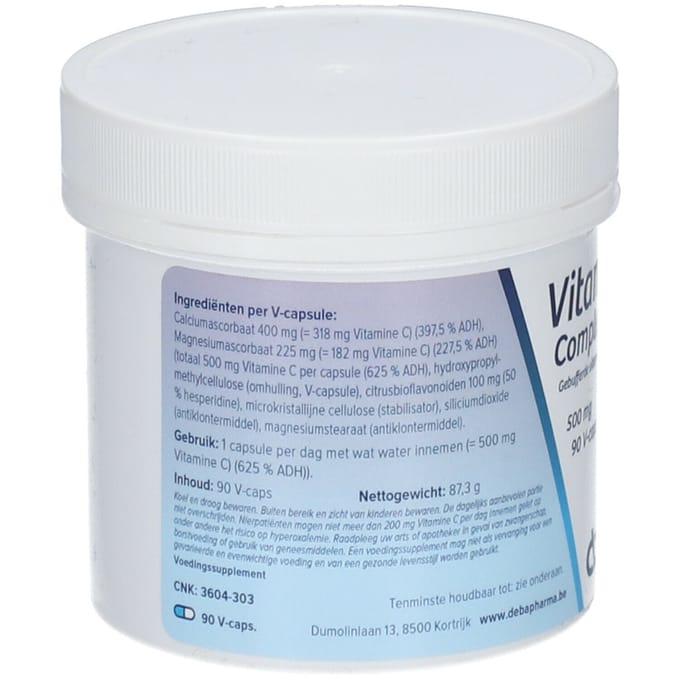 Deba Pharma Vitamine C Complex 500 mg + Bioflavonoïden 90 Capsules