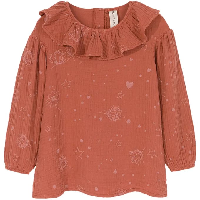 Meisjesblouse Kids on the Moon Starflower
