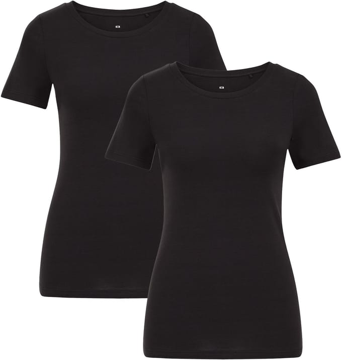 WE Fashion Dames T-shirt van katoenmix, 2-pack