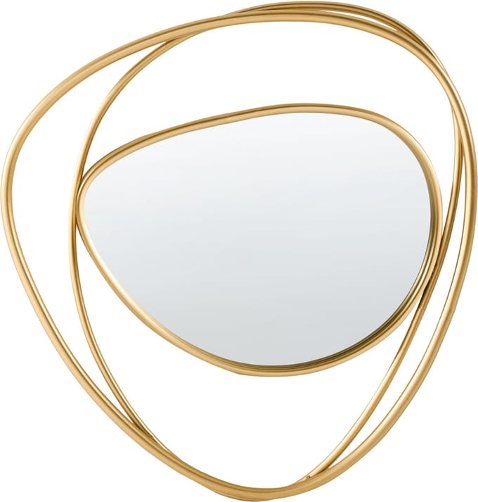COURCY - Wandspiegel - Goud - Metaal