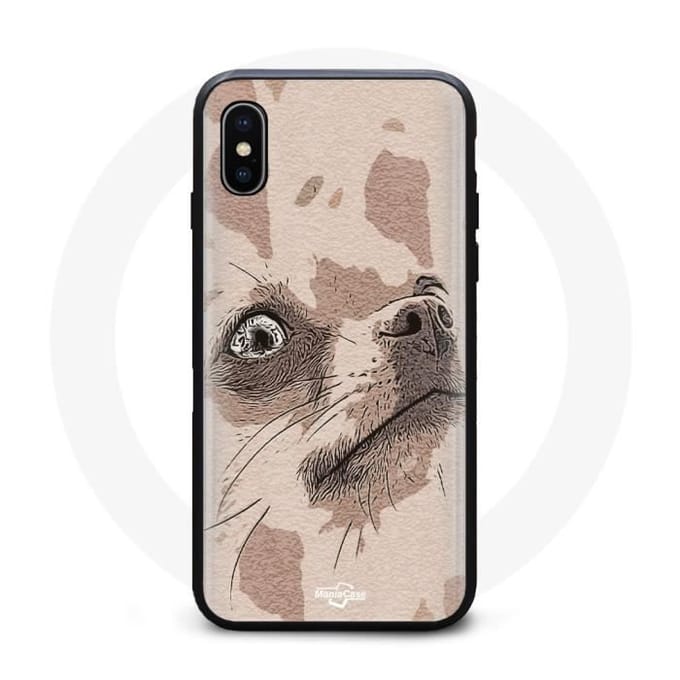 Iphone XS max hoesje tekening chihuahua hond