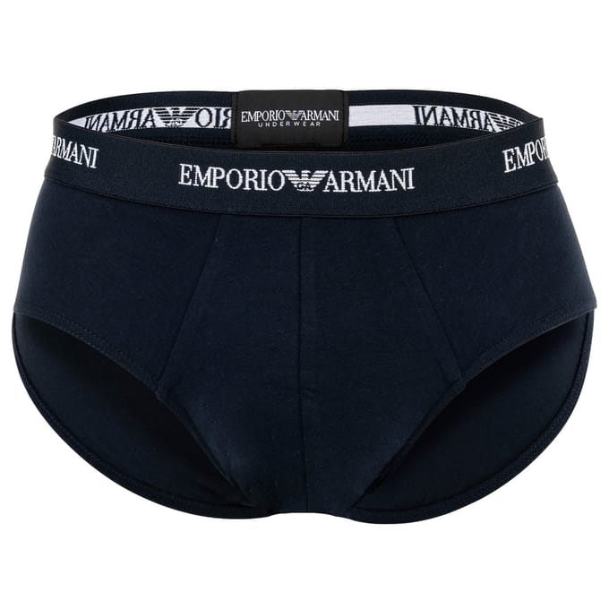 Emporio Armani 3P herenslips basic blauw