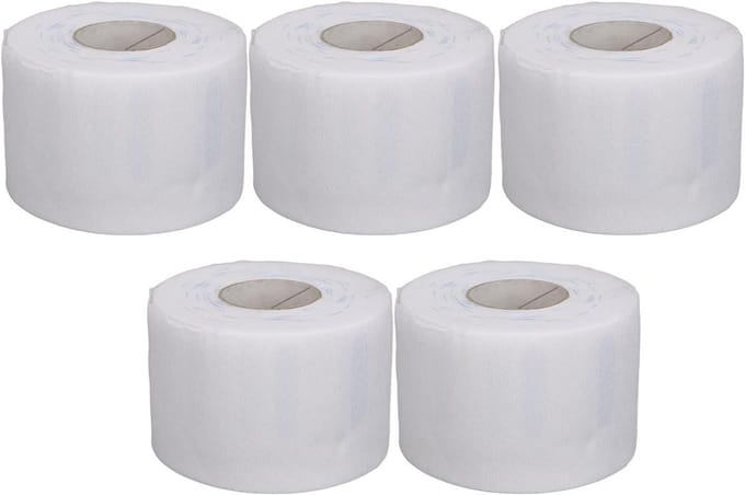 Nekstrips Kapper - Nekpapier Haar - Hygiënisch Knippen - Huidvriendelijk Rekbaar - 5 Rollen - Wit