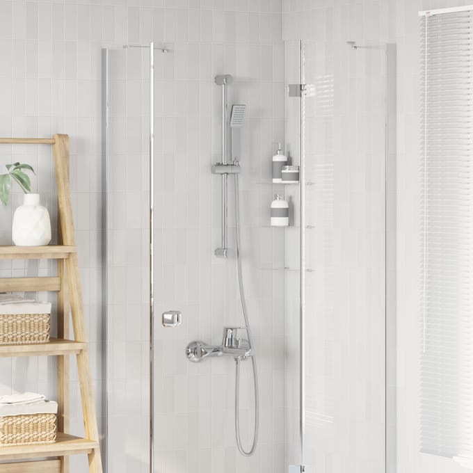vidaXL - Douche - Systeem - Set - Chroom - 70 - cm - Roestvrij - staal
